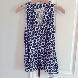 Amour Vert floral peplum top